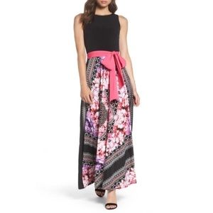 Eliza J printed skirt petite maxi dress